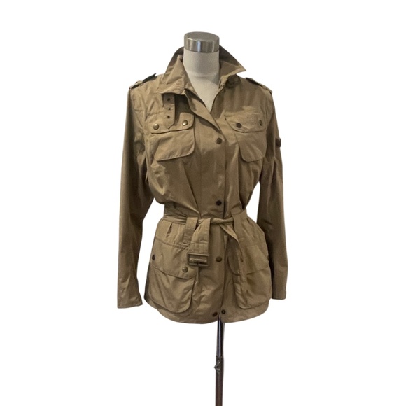 Barbour Jackets & Blazers - NWOT Tab Barbour spring rain utility safari belter jacket 8
